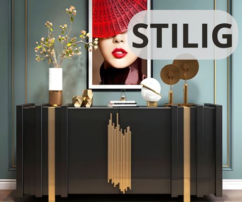 Kolekcja mebli Stilig – eleganckie komody do salonu i sypialni, komody RTV, stylowe konsole. Wyjątkowy design i niebanalne kolory, funkcjonalne meble
