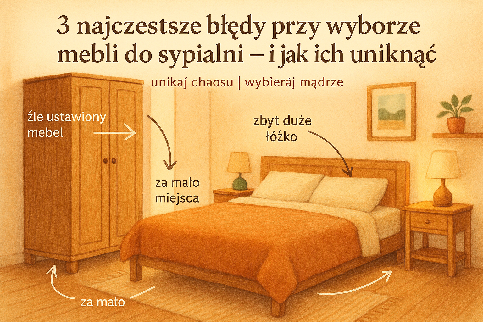 3 najczęstsze błędy przy wyborze mebli do sypialni – i jak ich uniknąć